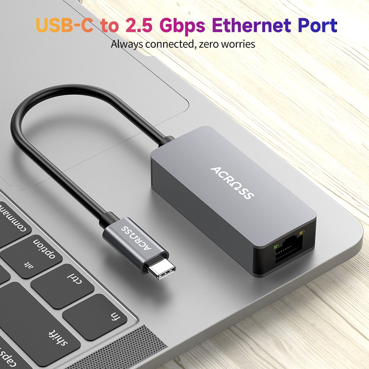 Across SmartHub 2.5Gbps USB-C TO RJ 45 Ethernet Adapter