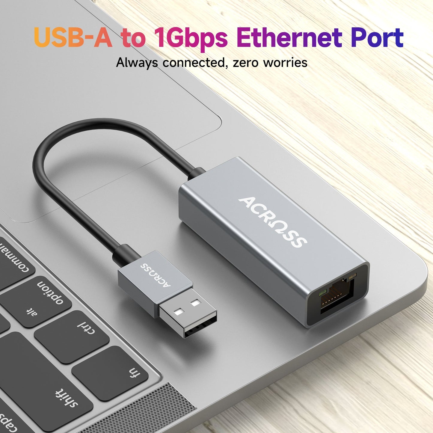 Across SmartHub 1Gbps USB-A TO RJ 45 Ethernet Adapter