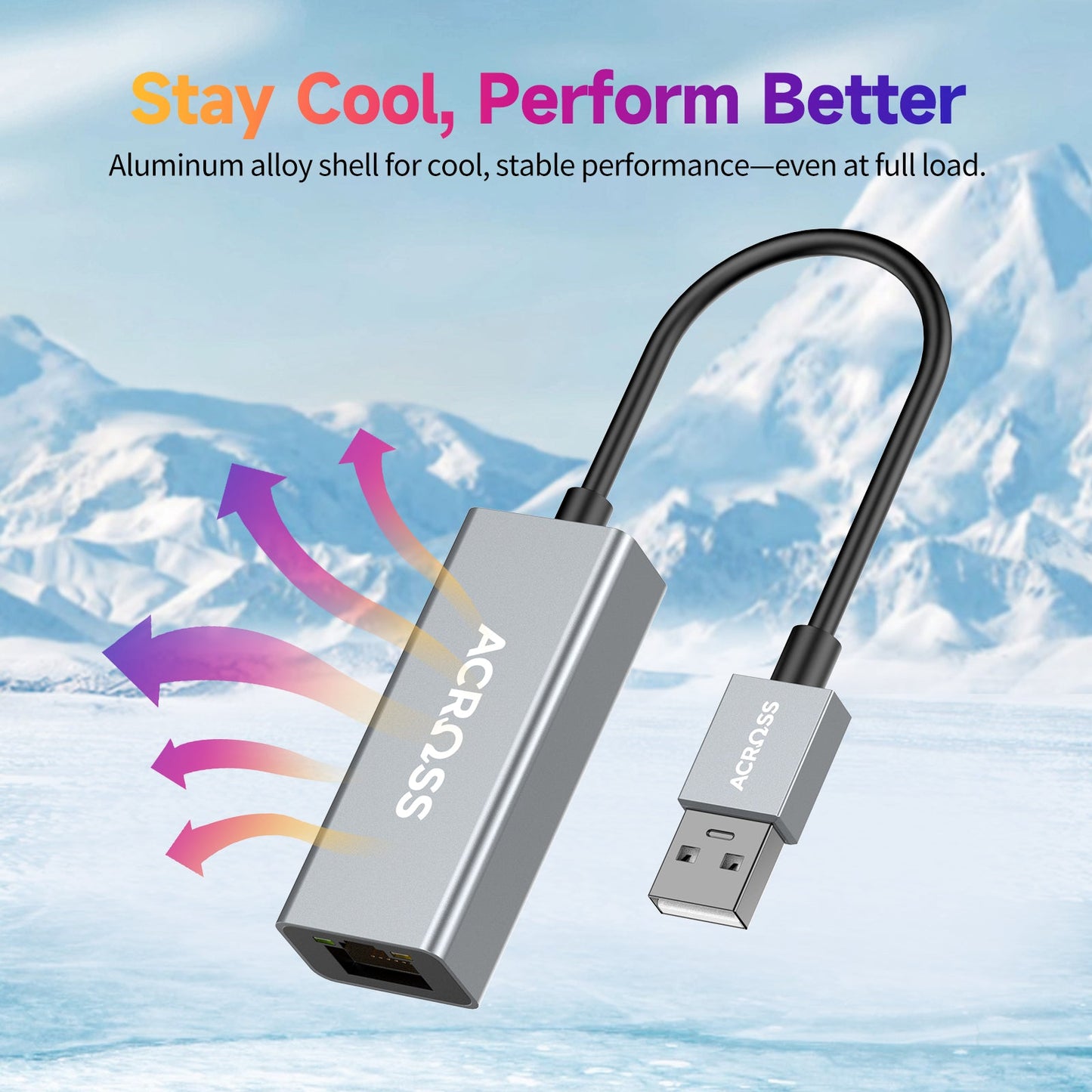 Across SmartHub 1Gbps USB-A TO RJ 45 Ethernet Adapter